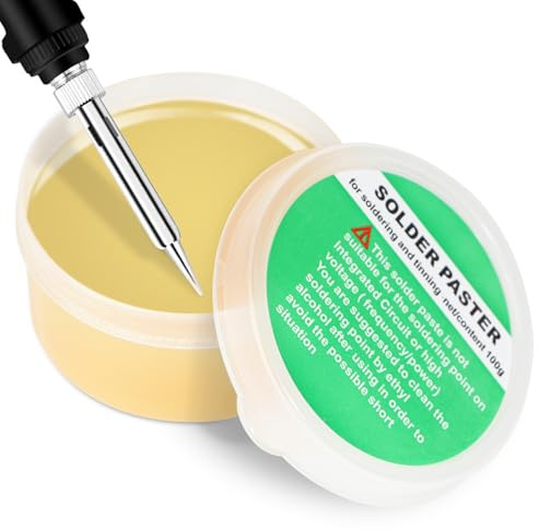 Soldering Flux, Rosin Flux,Soldering Paste,Solder Flux, Lead-free and No Clean Flux for Chip PCB Motherboard,Electronics,Mobile Phone, Home Appliance Welding (1PCS 100g)