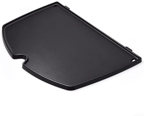 Floweringbeter Piastra in ghisa per Weber Q2200 Q2000 Q2400 Serie Grill, Caratteristiche Bordo rialzato per evitare che il cibo cada e trattenere il calore più a lungo