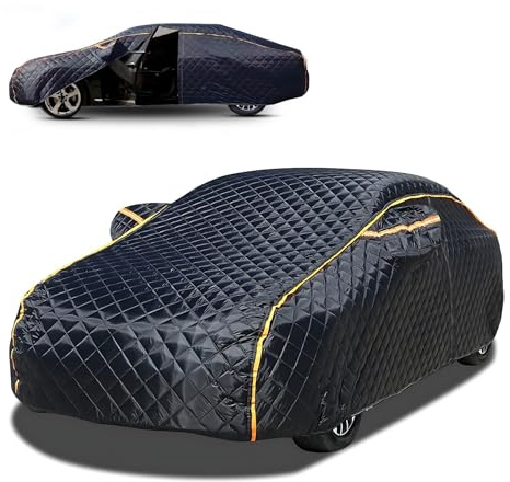 Autogarage Abdeckung Hagelschutz, Dicke Autoplane für Audi A4 (B8) Avant 2014-2025, Verdickung Vollgarage Schutz vor Hagel, Wasserdicht, Lackschonend Reflektoren b4x25