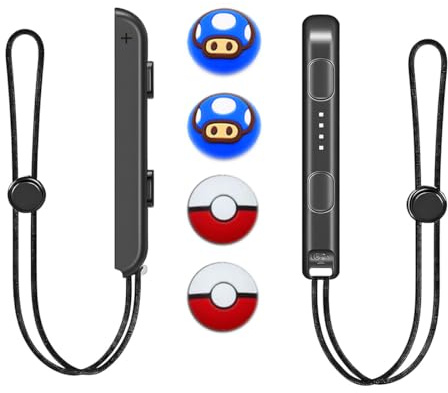 PYEUIFT Lot De 2 Dragonnes Joy Con Accessoires Gaming Poignet Joycon Strap Confortable Pour Manette Jeu Sécurisée Maintien Stable Et Ajustable Pour Une Meilleure Prise