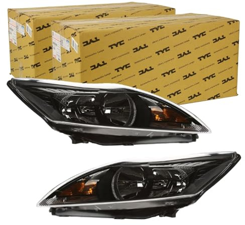 2x TYC H7/H1 Scheinwerfer links+rechts | 20-11483-25-2 + 20-11484-25-2 Kompatibel mit Focus II (da_, Hcp, Dp),focus II Stufenheck (db_, Fch, Dh),focus II Turnier (da_