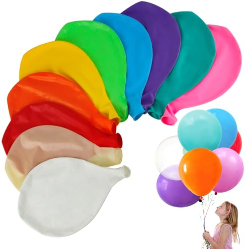 Luftballons Groß, CIYIN 10 Stück Luftballon 36 Zoll/90 cm, Luftballons Bunt, für Kinder Geburtstag sfeier, Babyparty, Jubiläum Party Deko