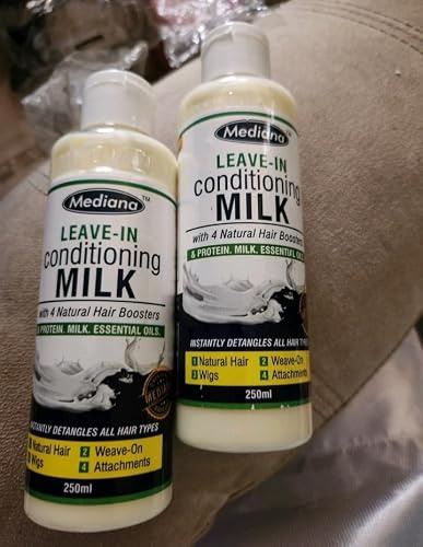 Leave-In Conditioning Milk with 4 Natural Hair Boosters, Protein & Essential Oils, 250ml