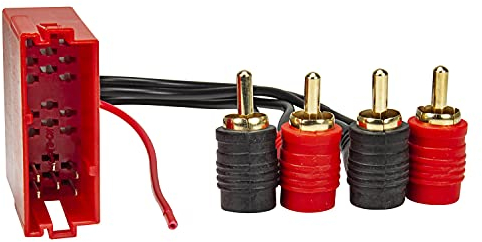 tomzz Audio 7003-006 Adattatore radio sistema attivo compatibile con Audi mini-ISO spina 20-pin a cinch 4 canali con spina cinch verg. remota