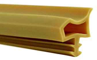 SN Türdichtung Zimmertürdichtung mit Anschlag-Nase, beige (je 5 Meter)