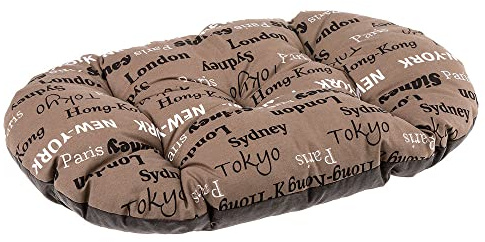 Ferplast Hundsäng Relax C 100/12, bomull, 100 x 63 cm, städer