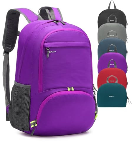 MRPLUM 30L Ultraleicht Faltbarer Reiserucksack Wanderrucksack Tagesrucksack Wandern Daypack Outdoor Sport Rucksack für Männer Frauen