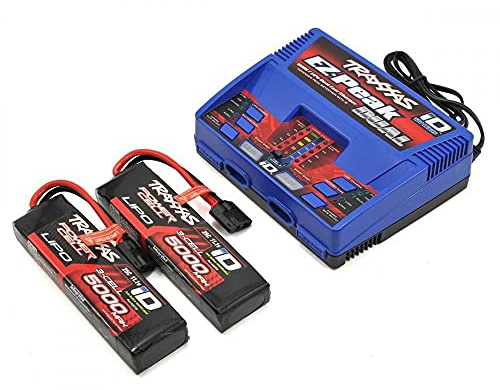 Traxxas 2990 Innen schwarz, blau, rot - Ladegerät (innen, Lithium-Polymer, Nickel-Metallhydrid, Lithium-Polymer, 500 – 500 mA, 100 – 240 V, Schwarz, Blau, Rot)