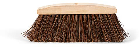 Scopa Chestnut in Fibra di Palma e Coccia Legno,