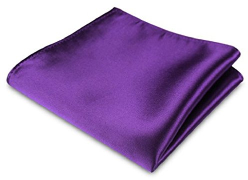 Bodhi2000 Einstecktuch für Herren, Satin-Imitat, Seide, Einstecktuch, Einstecktuch, für Hochzeit, Party Gr. Einheitsgröße, violett