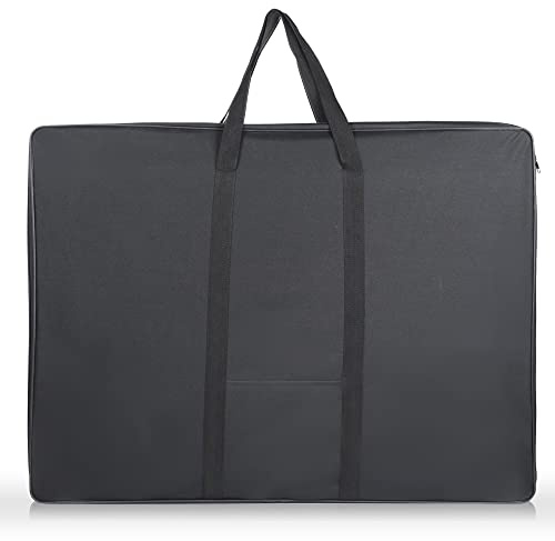 JJRING Carry-All Portfolio-Tasche aus Nylon mit Drahtrahmen, 94,4 x 71,1 cm, Schwarz