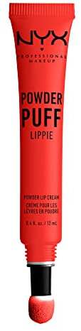 NYX Professional Makeup Pintalabios Mate Larga Duración, Labial Poowder Puff Lippie Lip Cream Tono 8 Best Buds, Orange