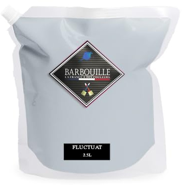 Peinture Gris Clair Acrylique Fluctuat - Effet Mat-Poudré - Peinture Mur & Plafond - Lessivable - Séchage En 30 min - COV A+ - Fabriquée En France - 2,5 L - BARBOUILLE