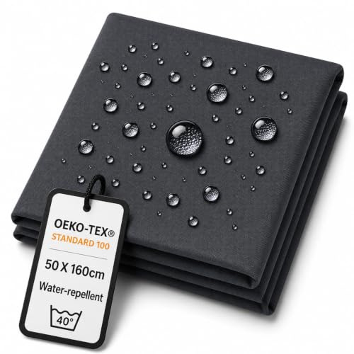 StoffBook schwarz 300d nylonstoff CORDURA gewebe, extra robust wasserdichter outdoorstoff für taschen, zelt, sitzbank, wetterfeste nähprojekte, strapazierfähiger stoff, e265