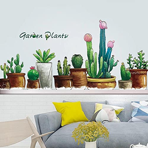 Stickers muraux Fleur d'orchidée Bricolage Stickers muraux Plante en Pot pour Maison Salon Enfants Chambre Cuisine décoration