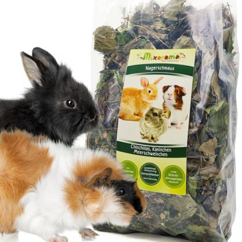 Mixerama Nagerschmaus - getreidefreies Kaninchenfutter Chinchillafutter Meerschweinchenfutter Degufutter ohne Pellets