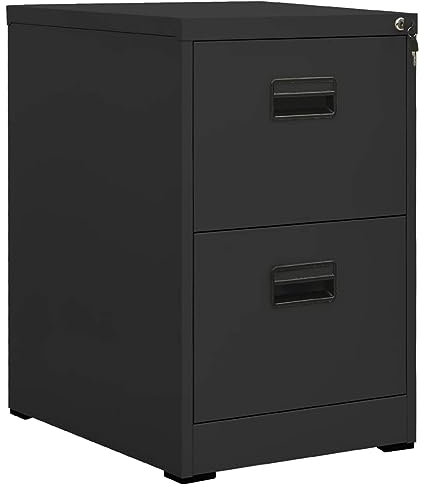 Keketa Aktenschrank aus Stahl, Büroschrank, Outdoorschrank, Metallschrank, Anthrazit, 46 x 62 x 72,5 cm