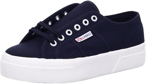 Superga 2740 plattform, Oxford-sko, Navy Favorio, 37 EU