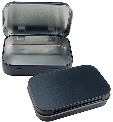 Fofuyim Rectangular Tins Container, 1Pcs Mini Metal Tin Can Candy Box | Portable Storage Box for Small Items Key Candy