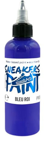 Farbe für Leder und Textil – Königsblau – 100 ml – Personalisierung von Sneaker, Schuhen, Lederwaren, Kleidung, Jeans | SneakArts