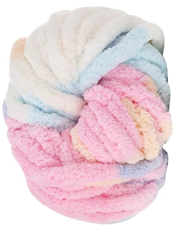 Dicker Wollfaden Garn Schillernd, Sperrige Armstricken Wolle Knitting, Grobstrick Wollgarn zum Häkeln für Decke Haustier Nest, Decke, Zierkissen