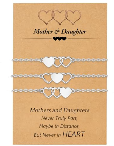BOCHOI Schwester Armband Freundschaft Passende Herz Armbänder Geschenk | für BFF Beste Freundin Teen Mädchen 2/3/4 Stück Geschenk zum Muttertag