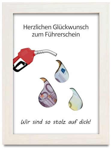 Money gift for tank voucher, driving licence, packaging for money gifts, fuel money, gift voucher for refueling, fuel voucher, car gift, driving licence passed gift for friends, family