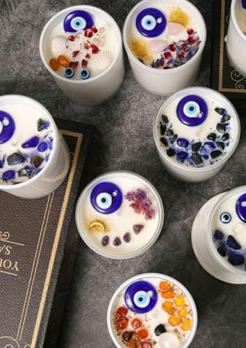 Evil Eye Candle - Unique Evil Eye Decor & Gifts | Protection Candle for Healing, Luck, Good Energy,Spiritual Protection | Ideal Gift for Home Meditation and Special Occasions