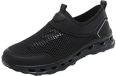 SRZYMJ Schuhe Herren Schwarz Damen Sneaker Weiss Arbeitsschuhe Herren Küche Sicherheitsschuhe Damen S2 Laufschuhe Hausschuh Herren Bootsschuhe Damen Weiße Stoffschuhe Hausschuhe Flauschig 42