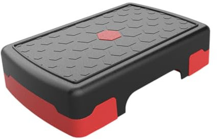 Aymzbd Aerobic Stepper, Workout Stepper, Multifunktionales, Platzsparendes Balance Board, Übungs Step Plattform für Das Fitness Training Im Fitnessstudio, Rot Schwarz