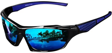 Lunettes de soleil de pêche pour homme, lunettes de soleil polarisées UV pour homme, monture légère et confortable, lunettes de sport pour la conduite, la pêche, la course à pied, le cyclisme