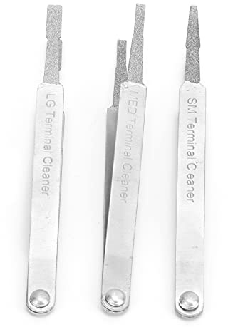 Terminal Cleaner Set útil Herramienta de Hardware de Reparación de Automóviles para la Conexión Eléctrica de Metal de Metal