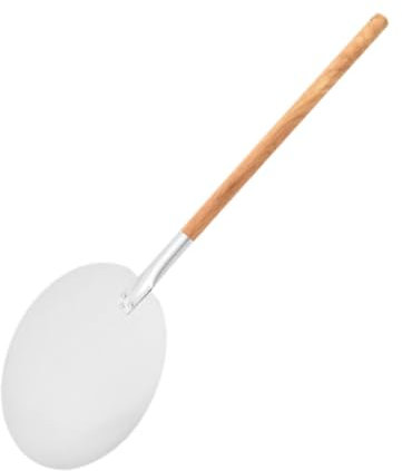 getuse Aluminum Pizza Peel with Wooden Handle - Multipurpose Pizza Paddle Turner and Cutting Board for Bread Fruit Egg Burger