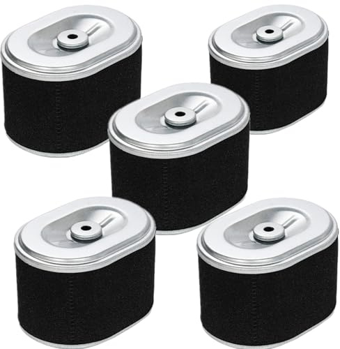 Lot de 5 filtres à air de rechange pour moteurs Gx140 Gx160 Gx200 5,5 HP 6,5 CV, motoculteur à dents avant 212 cc, pièce de rechange 17210-ZE1-505, 17210-ZE1-822, 17210-ZE1-517