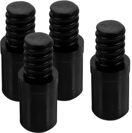 LOEFLIFA 4pcs Threaded Connector Plastic Broom Handle End Tips for Extension Pole Replacement Threaded Tip for Pole Adapter Household Cleaning Tool Accessory