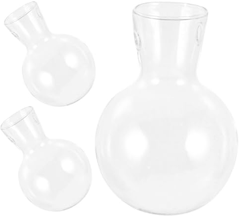 BESTonZON 3pcs Glass Planter Hanging Vase Accessories for Home Decor Glass Balls for Hydroponic Vase Use