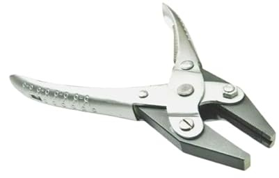 Parallel Action Flat Nose Serrated & Grooved Pliers with Spring, 140 mm Jewellery Making Crafts Tool