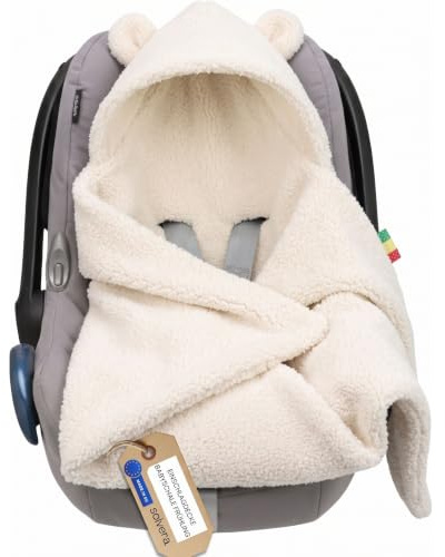 Solvera_Ltd Einschlagdecke Babyschale Herbst Winter Boucle Autositz Ecri