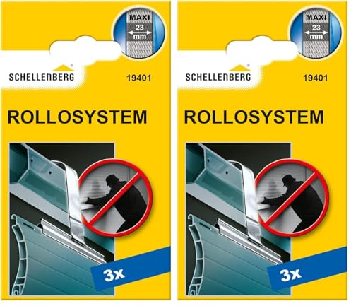Schellenberg 19401 Verrou de volet roulant Maxi, suspension, anti effraction, 3 Pièces (Lot de 2)