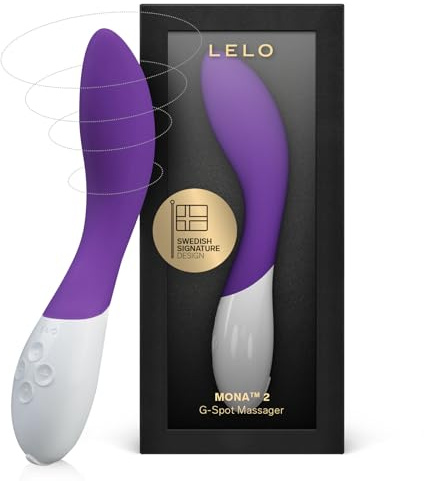 LELO Mona 2 G Spot Vibrator for Women with 6 Intensity Modes - Premium Body-Safe Silicone Sex Toys for Women - Discreet Waterproof Adult Toys for Pleasure