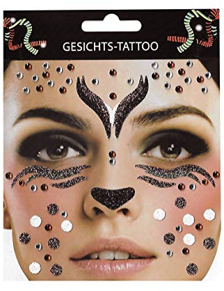 Gesichtstattoo Reh Rehkitz Tattoo Karneval Fasching Hautaufkleber Sticker
