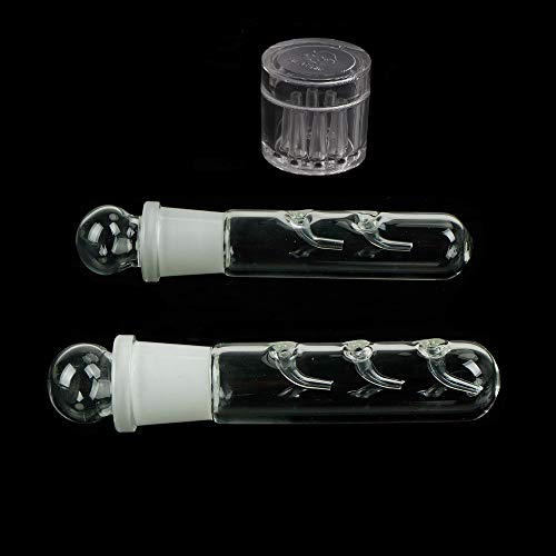3Stück Planarienfalle Glas Planaria Trap Wurm für Aquarium Garnelen Aquarium Falle und Schnecken Falle （2 Löcher 3 Löcher und 8 Löcher）