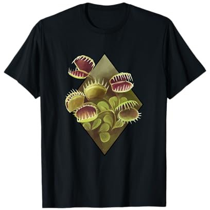 Carnivorous Plants Venus Flytrap Watercolour Botanical Plants T-Shirt