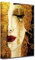 ZHONGYUTONG Arte de pared abstracto Gustav Klimt Lágrima pintura al óleo impresión sobre lienzo famosos carteles e impresiones imagen para sala de estar decoración del hogar (30 x 45 cm)