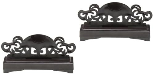 2pcs Handy Fan Display Holder Handheld Fan Easel Stand Folding Fan Stand Decorative Hand Wall Mount Hand Held Fan China Display Stand Vintage Fan De Mano Wall-mounted Travel