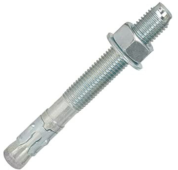 Isolbau Ancrages boulons d'ancrage - En acier galvanisé pour charges lourdes avec homologation ETA - Option 7 - M20 x 170 mm, Épaisseur fixe : 35 mm - Lot de 100