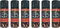 HitlineUK 6 x 400ml Black Heat Resistant Paint 600°C Stove Paint Coal Paint Rejuvenates Gas Coals Fire Spray Paint