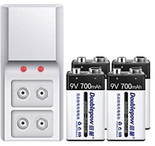 Batería Recargable de 9v Batería de Litio Gran Capacidad 700 MA Micrófono Multímetro Batería de Nueve voltios Micrófono 9 Batería