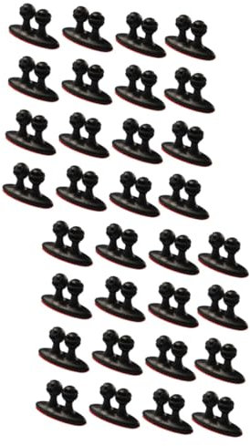 Gadpiparty 32stücke Teiliges Kabelclips Aus Schwarz Für Effektives Kabelmanagement Im Auto Schreibtisch Und Zuhause Leicht Und Einfach Zu Verwenden Zum Organisieren Von Ladekabeln Und Mehr