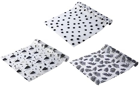 MAGICLULU 3 Rollos estera antiincrustante de eva manteles individuales claros revestimientos para estantes cajón alfombrillas antideslizantes para armarios suministros de cocina piso colocar